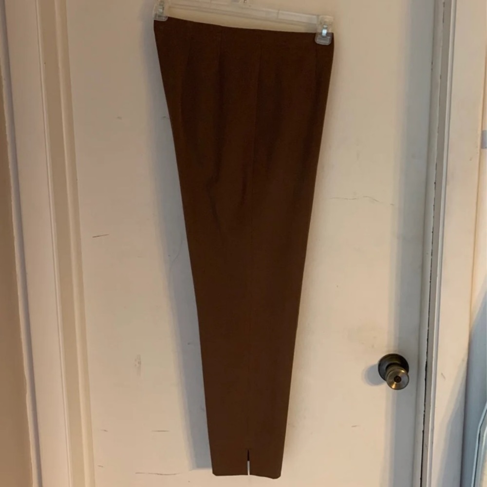 Ellen Tracy brown ankle pants